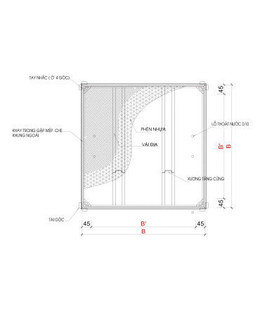 [ZAVAK] NẮP HỐ GA TRỒNG CỎ MHG-60 (Inox 304)